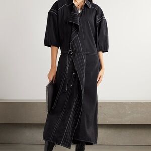 Lemaire Asymmetrical Shirt Dress in Dry Silk